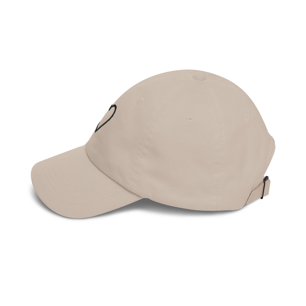 Outlined Heart Embroidered Dad Cap