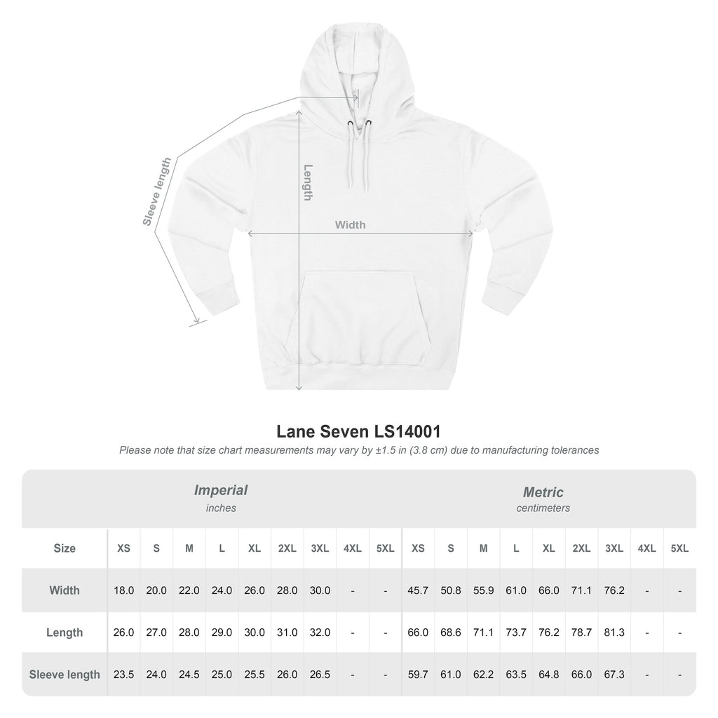 Outlined Heart Embroidered Fleece Hoodie