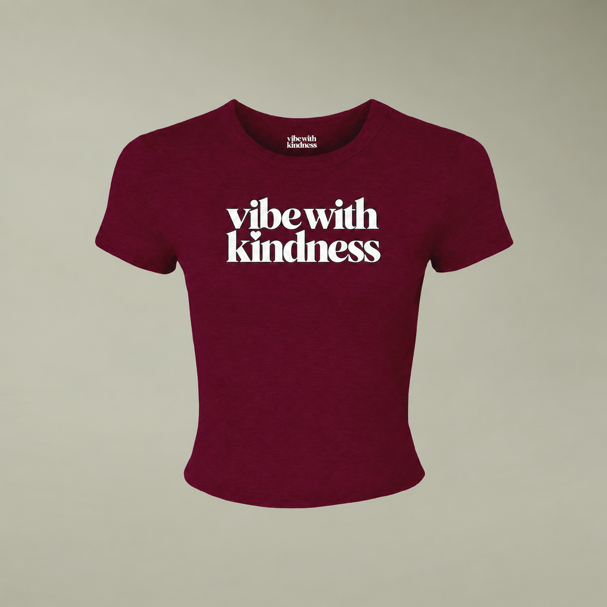 The OG White Logo Micro-Rib Baby Tee