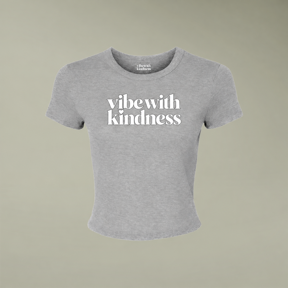The OG White Logo Micro-Rib Baby Tee