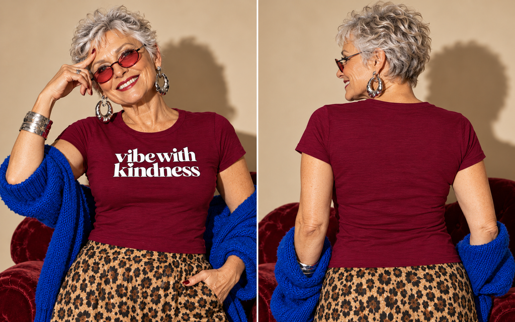 The OG White Logo Micro-Rib Baby Tee
