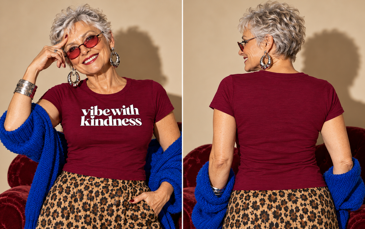 The OG White Logo Micro-Rib Baby Tee