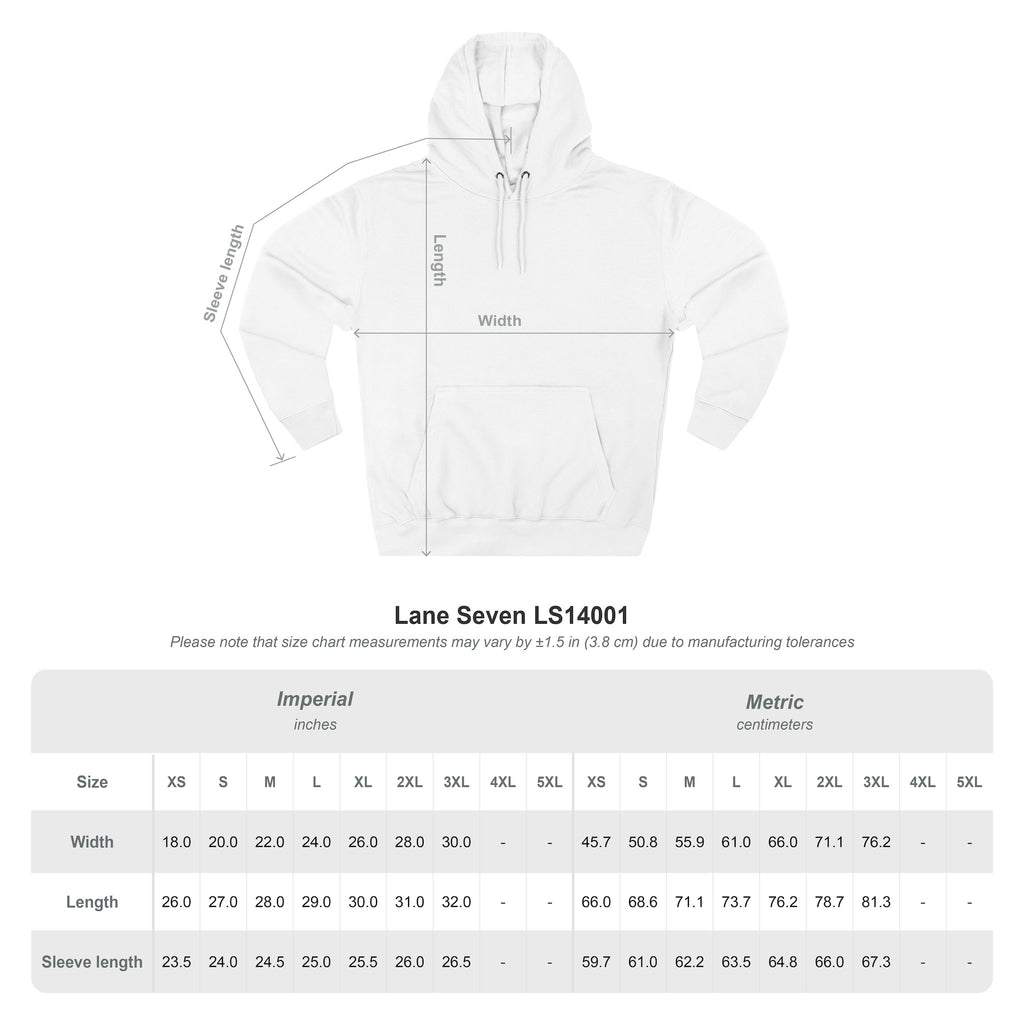 Outlined Heart Embroidered Fleece Hoodie
