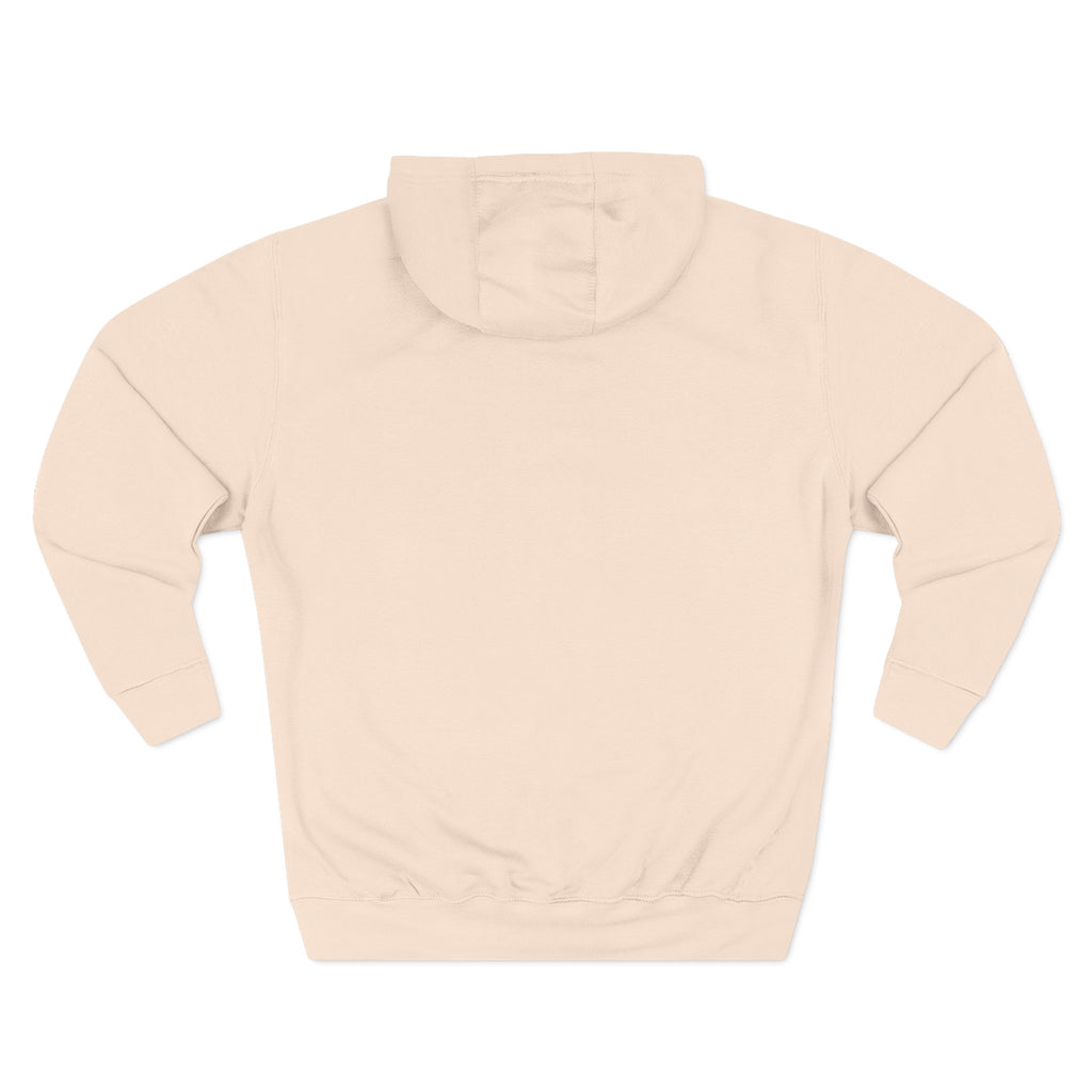 Outlined Heart Embroidered Fleece Hoodie