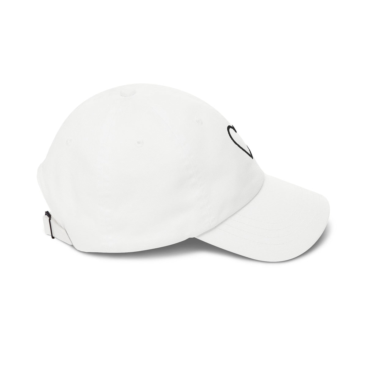 Outlined Heart Embroidered Dad Cap