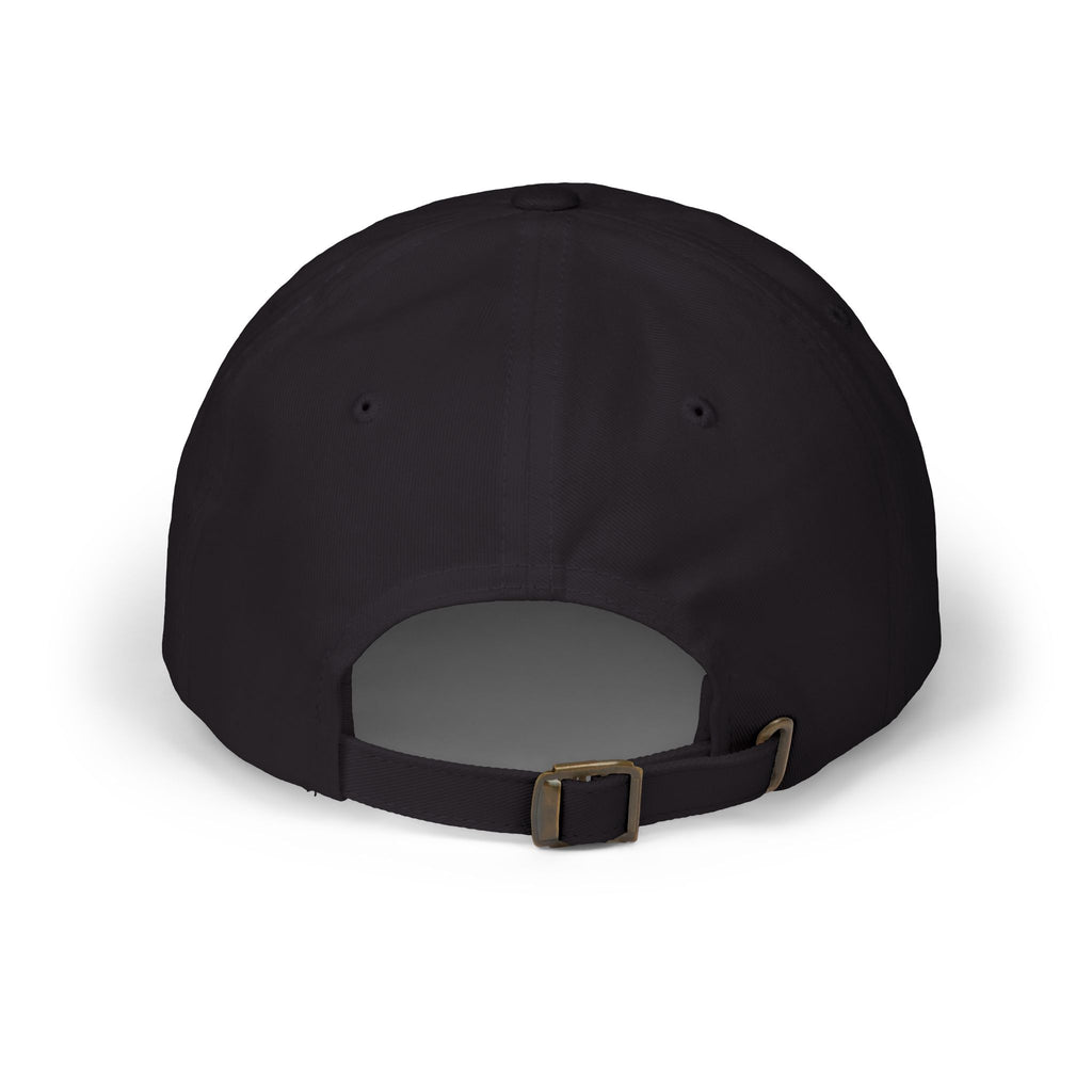 Outlined Heart Embroidered Dad Cap — Black Edition