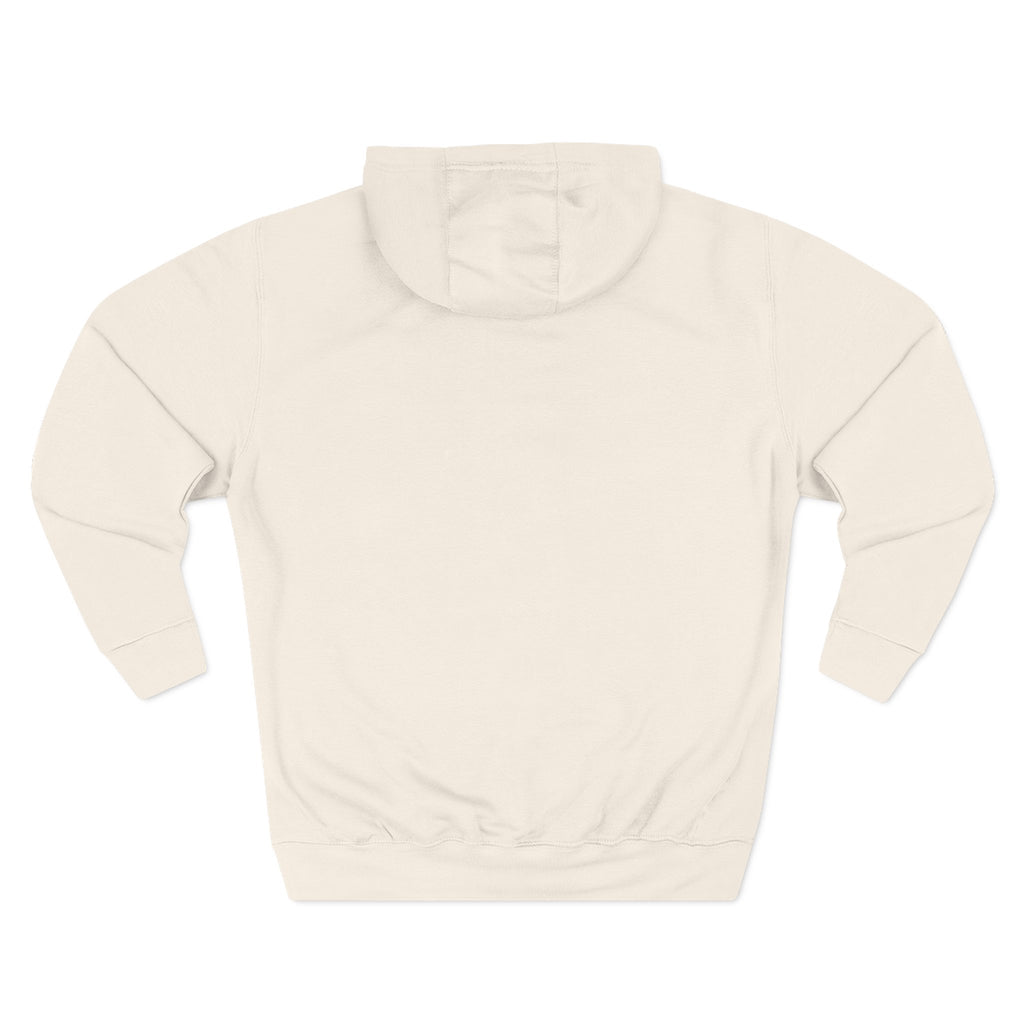 Outlined Heart Embroidered Fleece Hoodie
