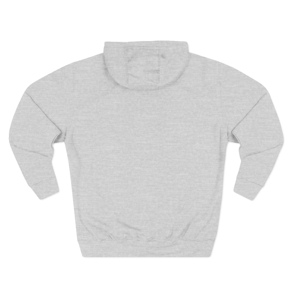 Outlined Heart Embroidered Fleece Hoodie