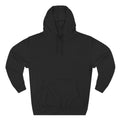 Outlined Heart Embroidered Fleece Hoodie