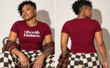 Vibe With Kindness micro-rib baby tee — product lifestyle mockup